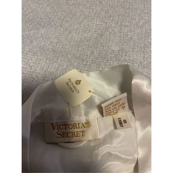 Victorias Secret one size white lace gold label gold tag vintage robe bridal sat - Picture 7 of 8